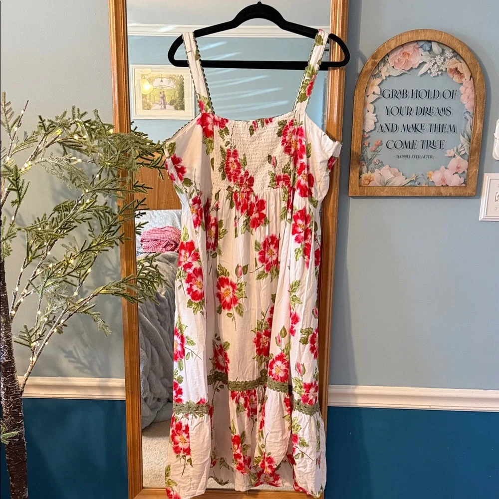 LC Lauren Conrad White Floral Sundress - Picture 6 of 6